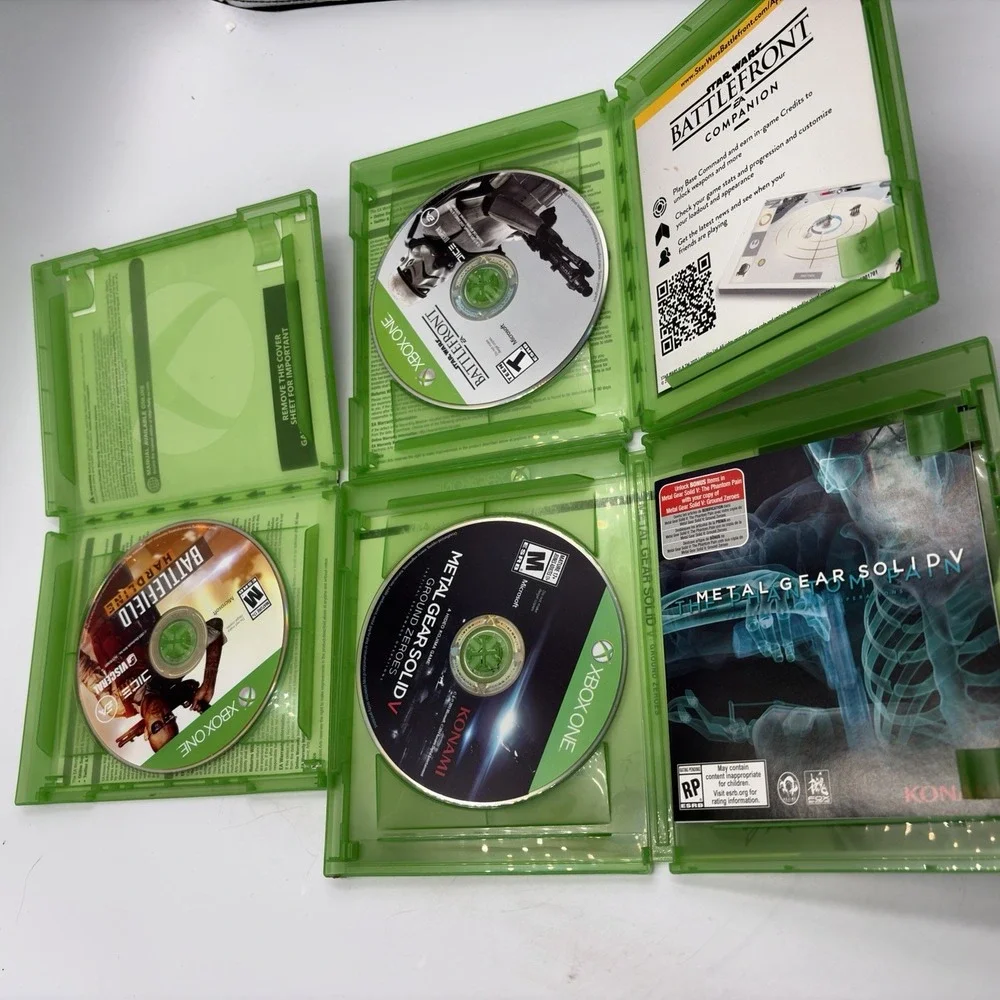 Xbox One 3 Games Battlefield Hardline Star Wars Battlefront Metal Gear Solid